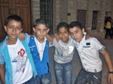 Rencontre avec 4 bambins coptes