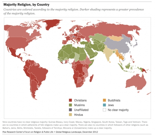 Map majority, minority religion (Pew).jpg